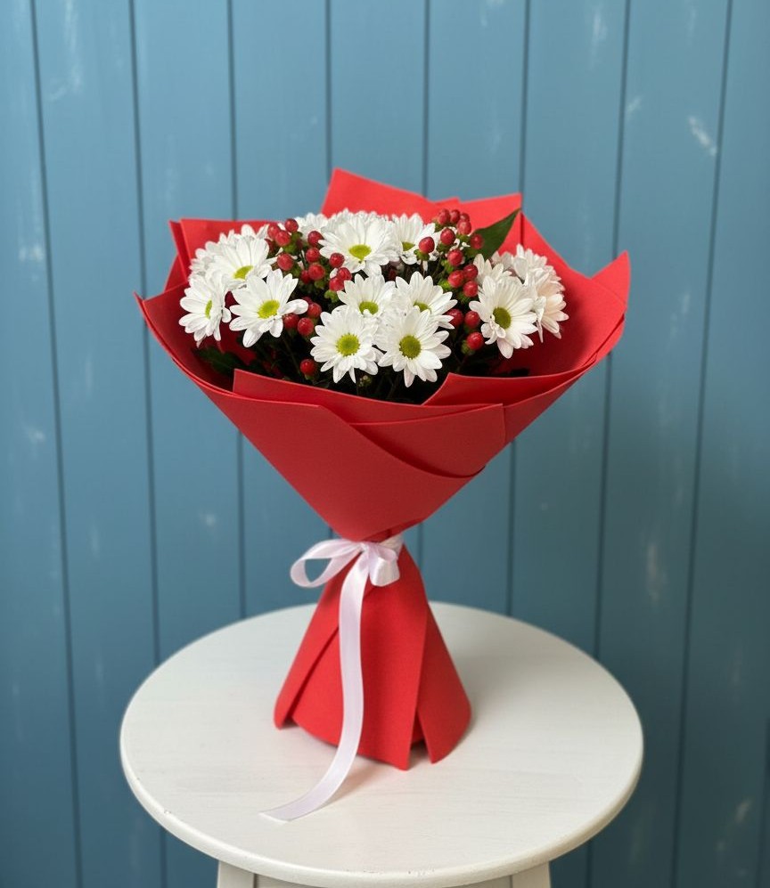 Букет цветов из: Хризантемы в Большая Соснова