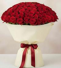 Букет 101 Красная роза Милано в Большая Соснова