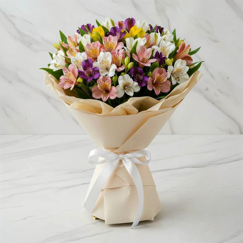 Букет цветов из: Альстромерии в Большая Соснова