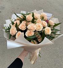 Букет Кремовые розы Латте в Большая Соснова