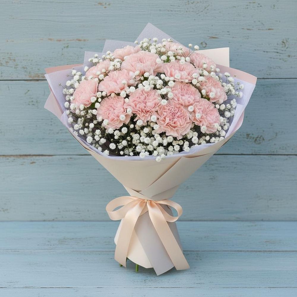 Букет цветов из: Гвоздики в Большая Соснова