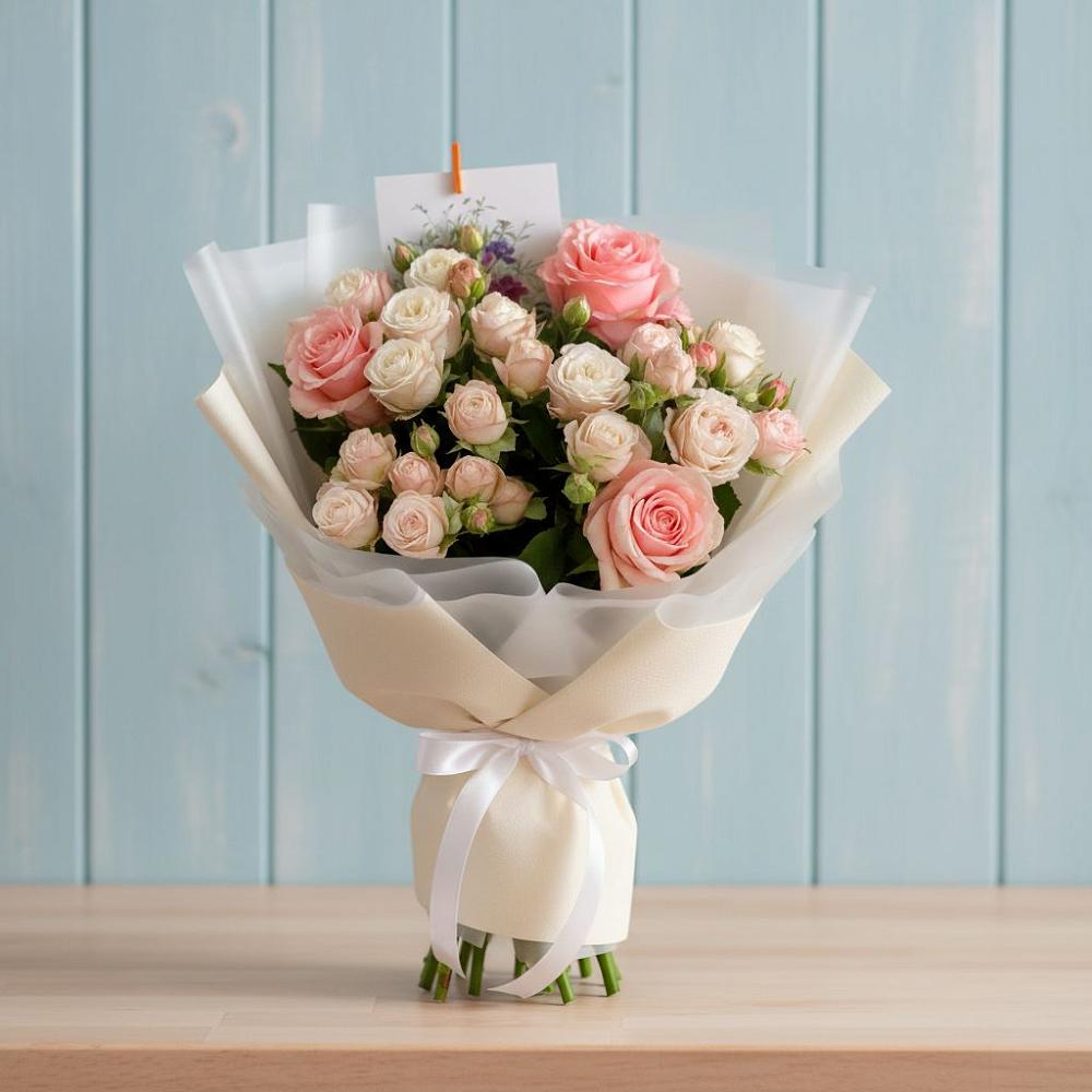 Букет цветов из: Розы в Большая Соснова