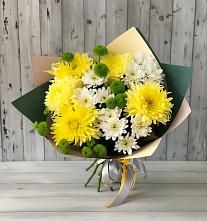 Букет цветов из:  Хризантемы #REPLACE_PRED# Большая Соснова
