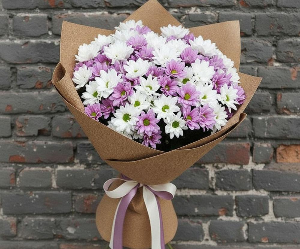 Букет цветов из: Хризантемы в Большая Соснова