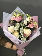 Букет цветов из:  Альстромерии, Розы и Лизиантусы #REPLACE_PRED# Большая Соснова