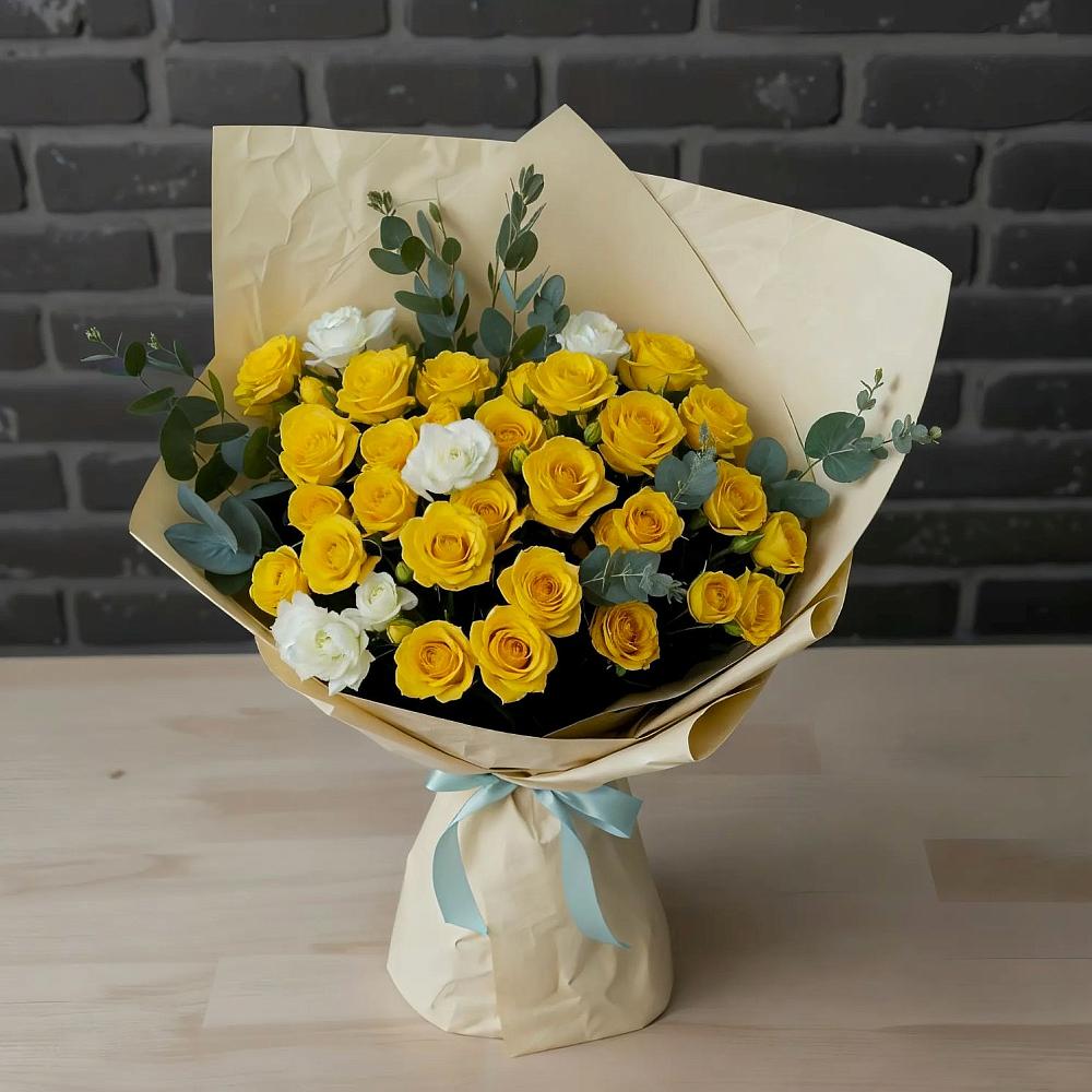 Букет цветов из: Розы в Большая Соснова