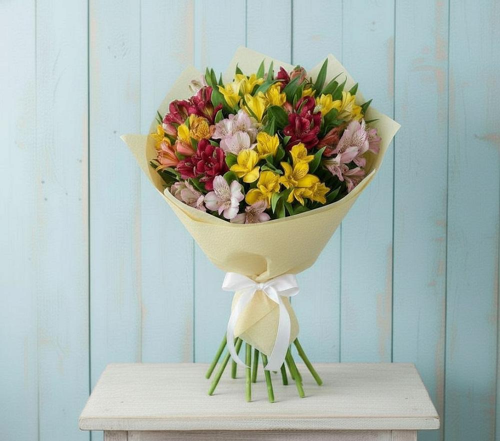Букет цветов из: Альстромерии в Большая Соснова