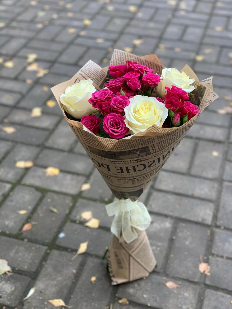 Букет цветов из: Розы в Большая Соснова