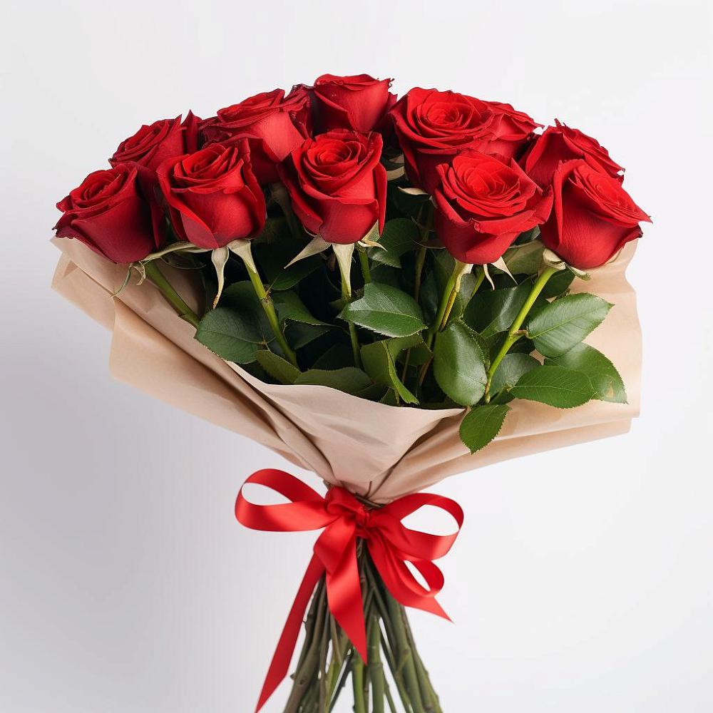 Букет 11 Красных роз Эдлесс Лав в Большая Соснова