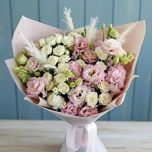 Букет цветов из:  Альстромерии и Розы #REPLACE_PRED# Большая Соснова